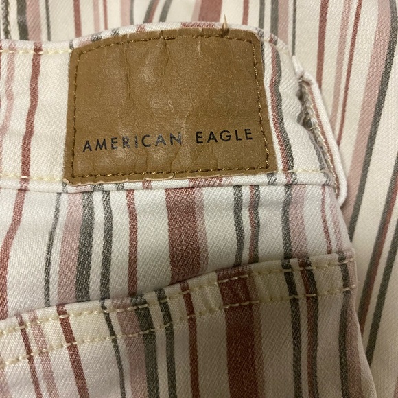 American Eagle Hi-Rise Jegging Women’s Size 6 Multi Striped Pants Skinny Jeans - Picture 14 of 14